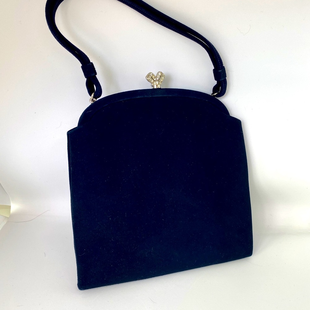 Coblentz Navy PermaSuede Dress Bag